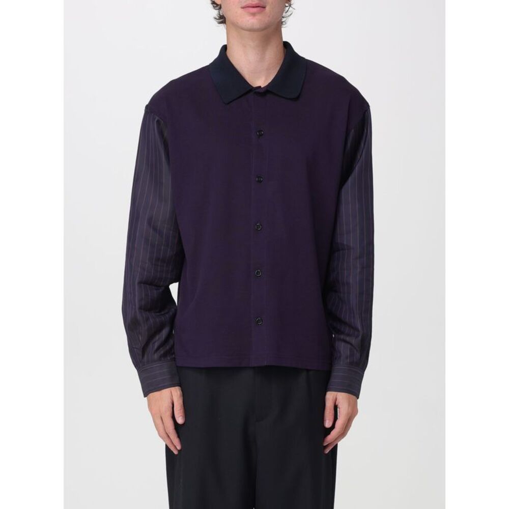 Maison Margiela Men Maison Margiela Striped Cotton-Knit Shirt With Four Stitches
